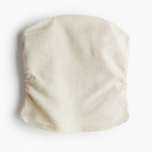 H&M Gathered Corset Style Top, L